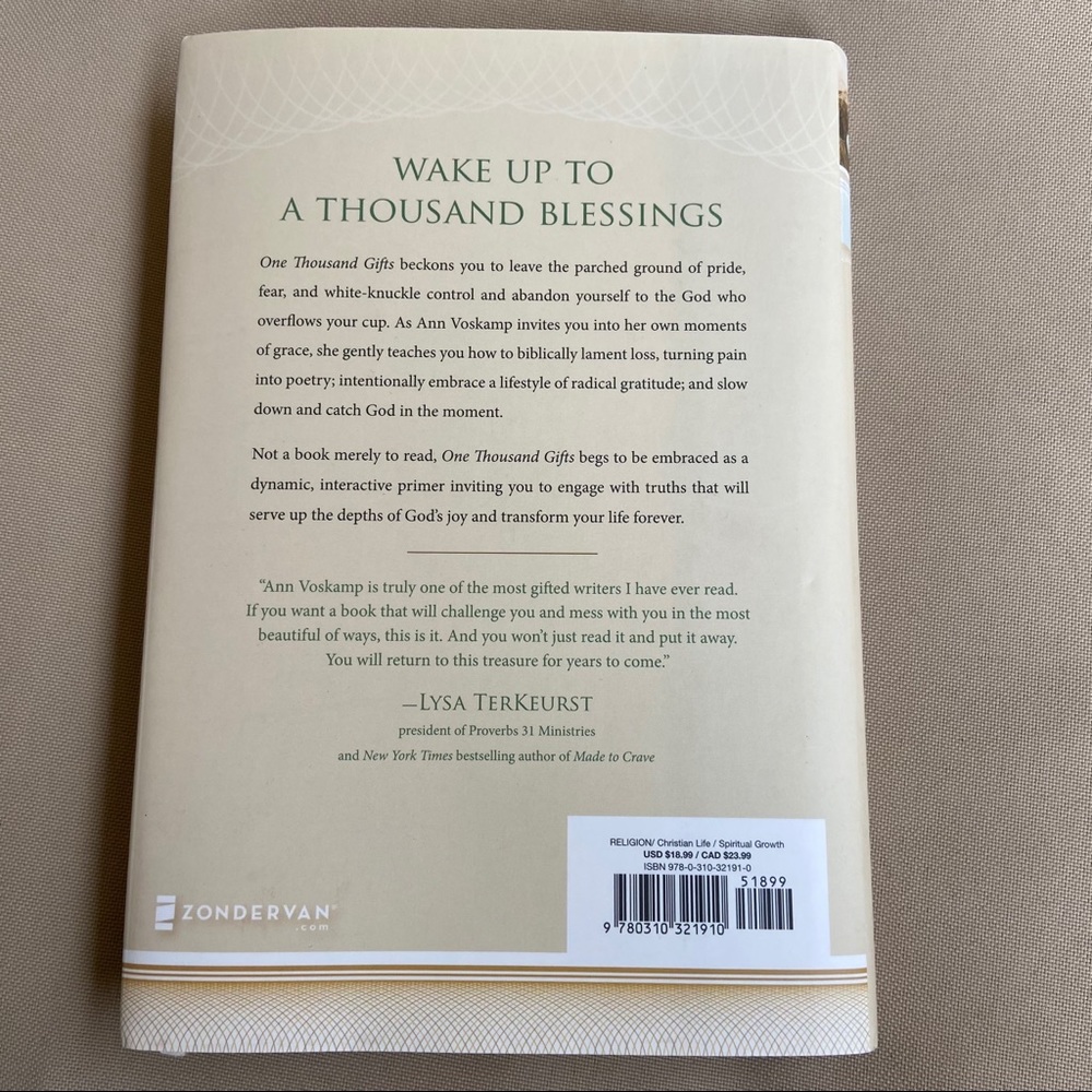 Book | one thousand gifts by Ann Voskamp - Picture 4 of 4